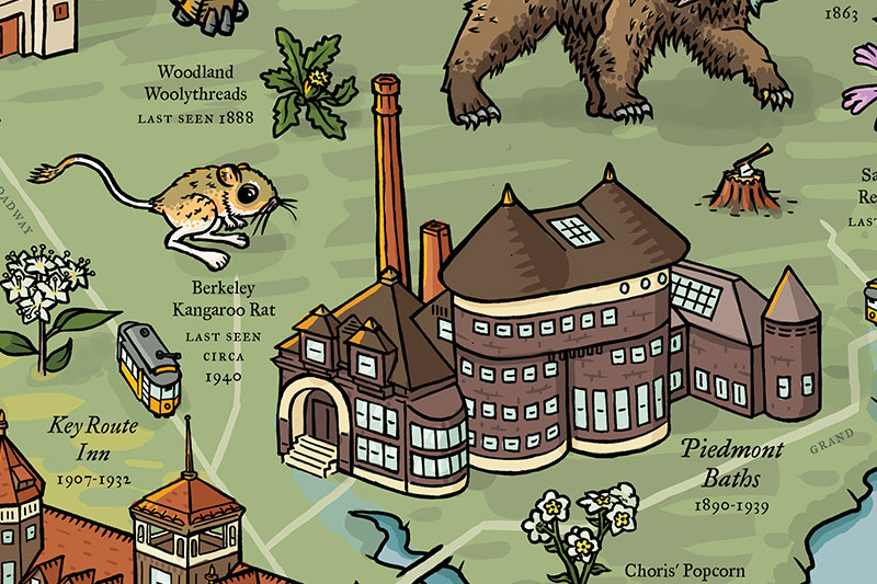 Long Lost Oakland Map Long Lost Oakland - T.l. Simons